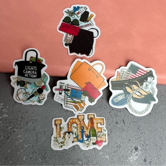 What’s In Her Bag, Glam Planner Girl, Coastal and Patriotic Girls, 19 Stickers - Picture 7 of 16